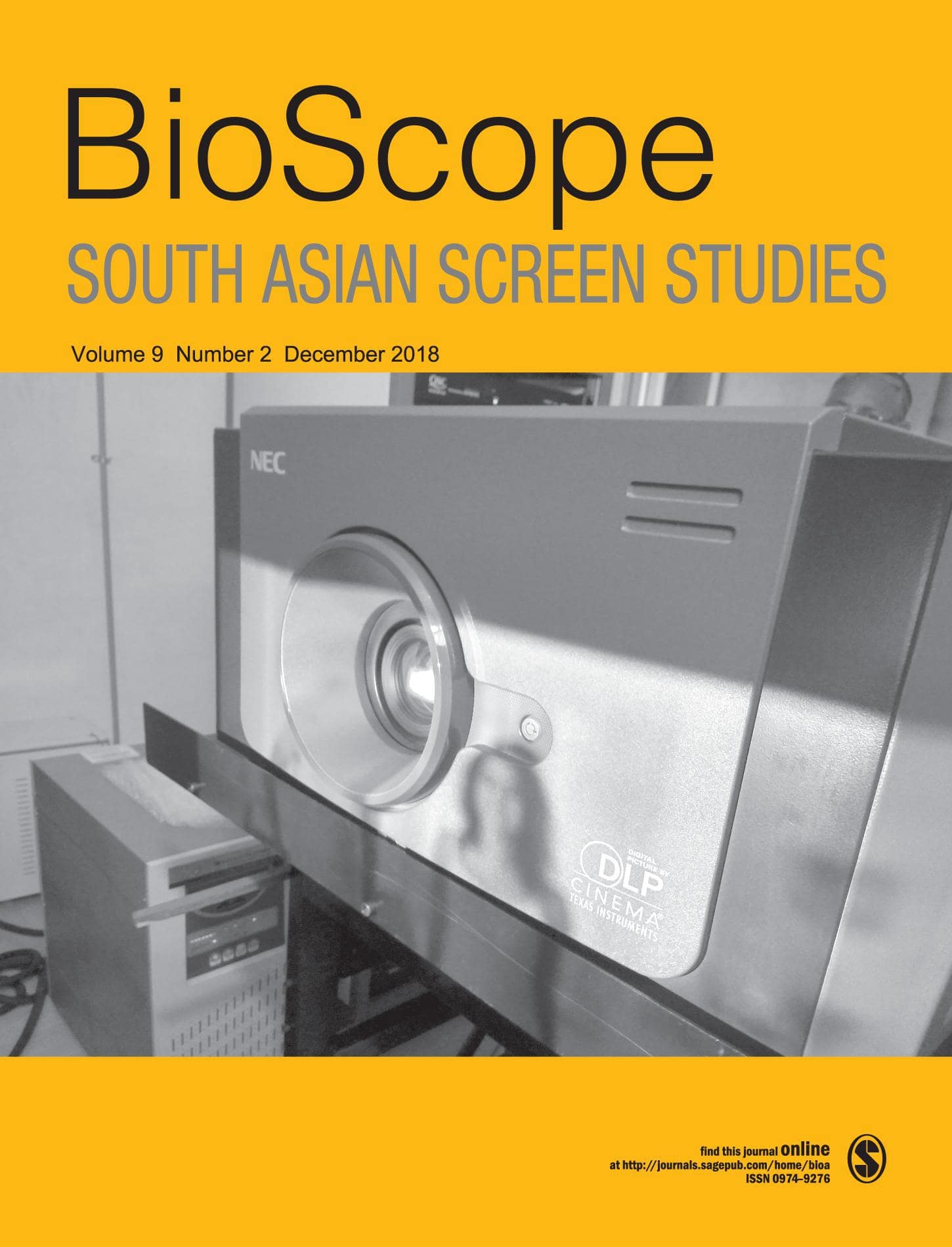 BioScope Volume 9 Issue 2, December 2018 - s a r a i