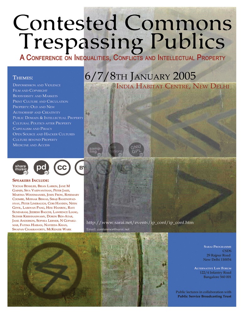 sarai - contested commons trespassing publics - poster