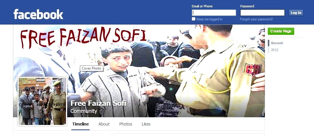 Facebook - Free Faizan Sofi